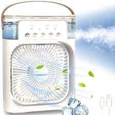 3 in 1 Mini Portable Air Cooler Fan With 600ml Water Tank